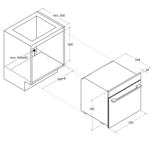 Haier ugradna rerna H6 ID48M5YTB