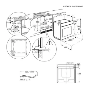 Electrolux ugradna rerna LOB9S3XZ