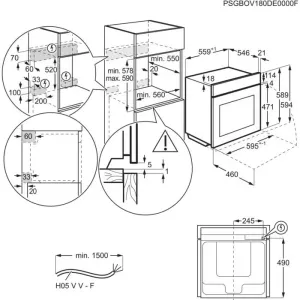 Electrolux ugradna rerna LOA9S3XZ