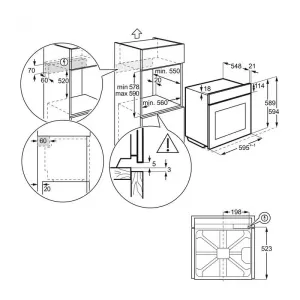 Electrolux ugradni set EOF3H40TH+EHF6343FOK