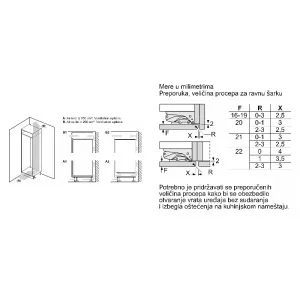 Bosch ugradni frižider KBN96ADD0