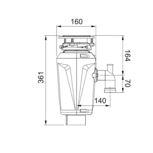 Franke drobilica Slim 50