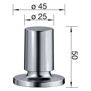 Blanco dugme za daljinski podizač čepa Comfort Inox 226540