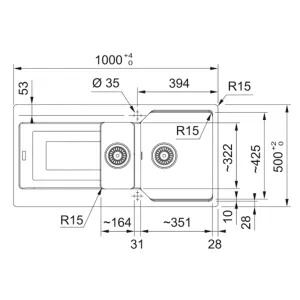 Franke sudopera UBG 651-100 114.0682.734