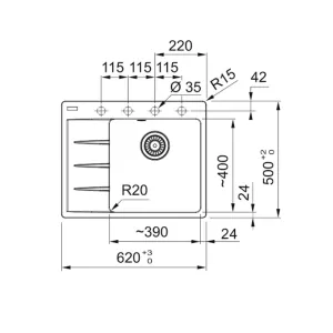 Franke sudopera CNG 611-62 A 114.0685.108