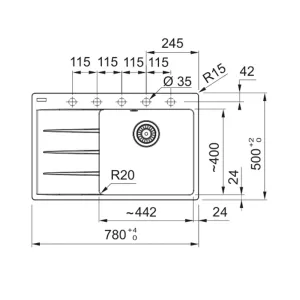 Franke sudopera CNG 611-78 A 114.0685.102
