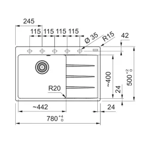 Franke sudopera CNG 611-78 A 114.0685.105