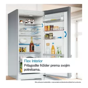 Bosch kombinovani frižider KGN394ICF