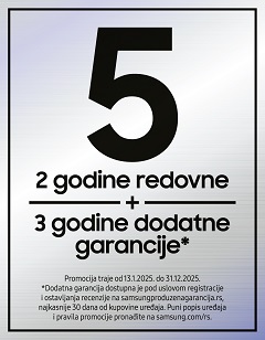 Samsung akcija produžene garancije - bela tehnika