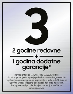 Samsung akcija produžene garancije - usisivači