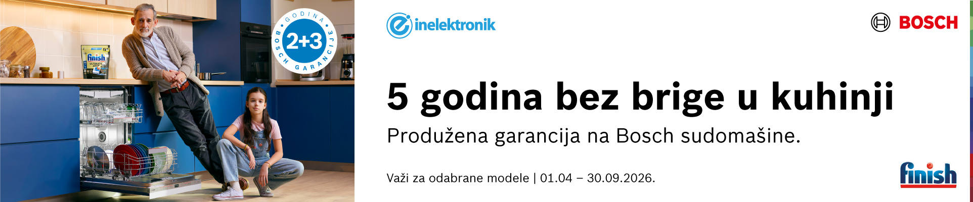 Bosch produžena garancija za sudomašine