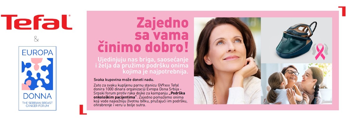 Tefal - „Zajedno sa Vama činimo dobro“.