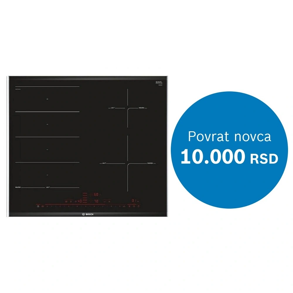 Bosch indukcijska ugradna ploča PXE675DC1E - Inelektronik
