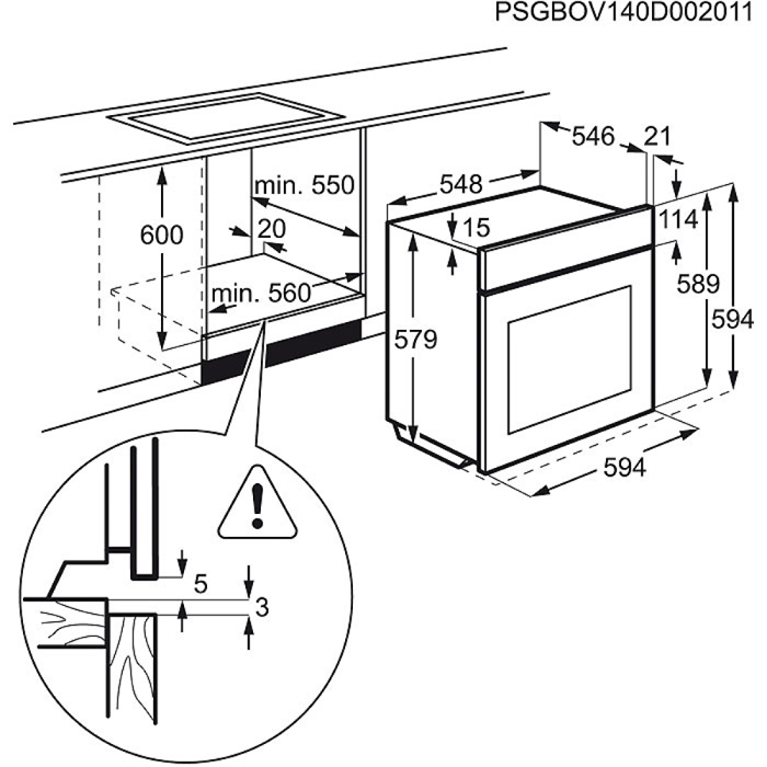 Electrolux ugradna rerna EOB9956XAX - Inelektronik