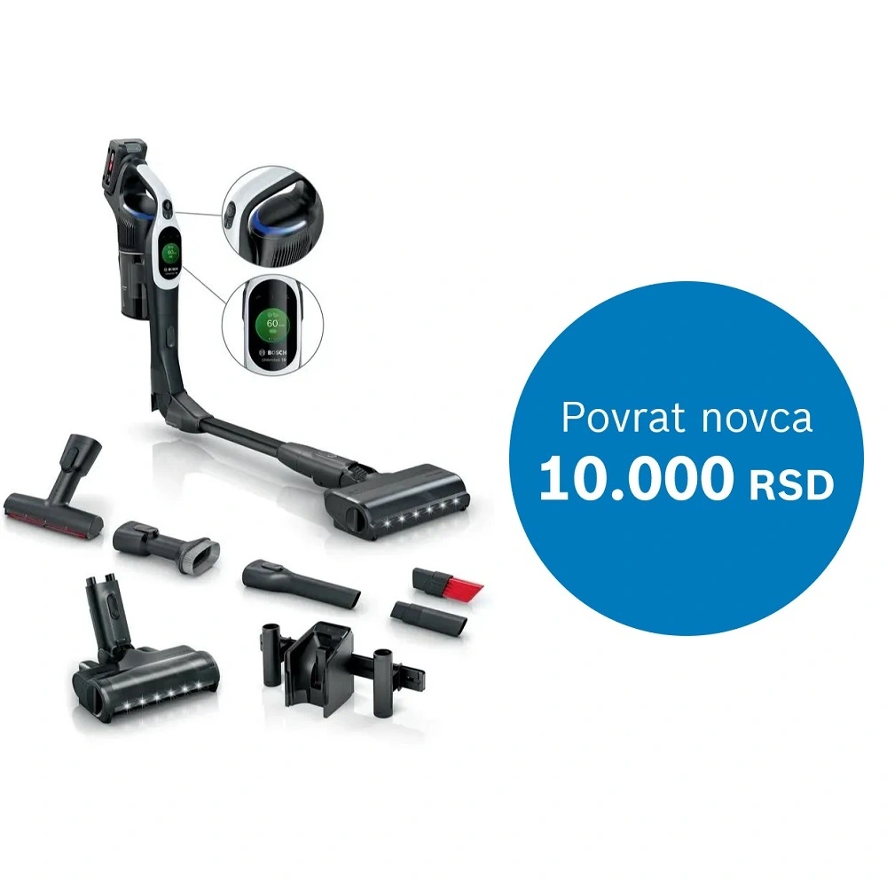 Bosch akumulatorski usisivač Unlimited 10 Bela BCS1041WAC - Inelektronik